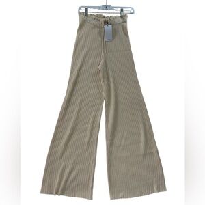 Mango Women's Ribbed Wide-Leg Pants